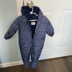 12m blue baby winter pram snowsuit Rothschild